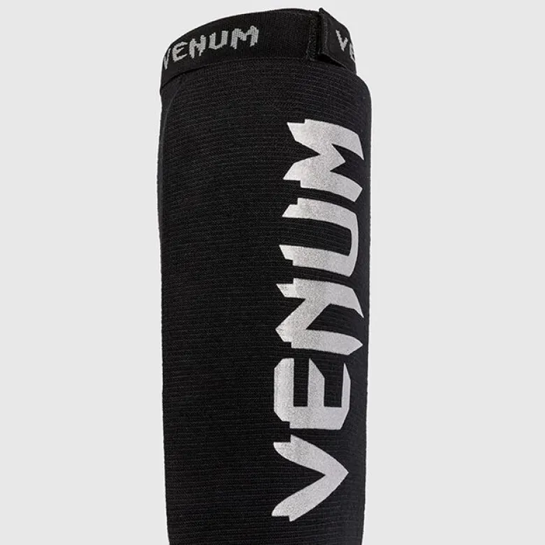 Venum Kontact Shin Guards Black/Silver