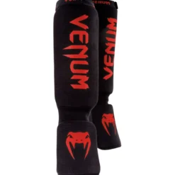 Venum Kontact Shinguards Black/Red
