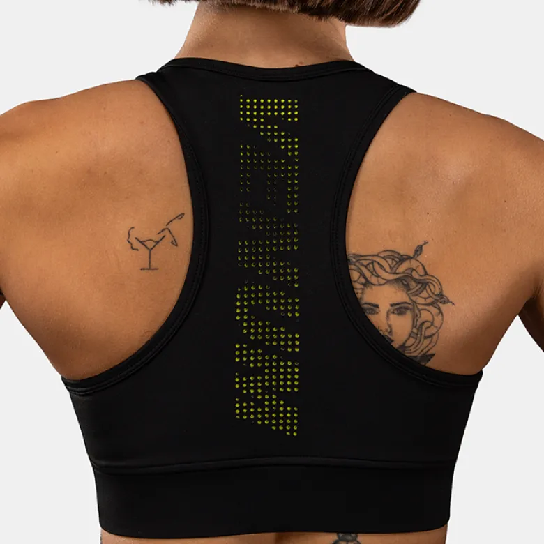 Venum Lazer Women's Sport Bra Black/Yellow