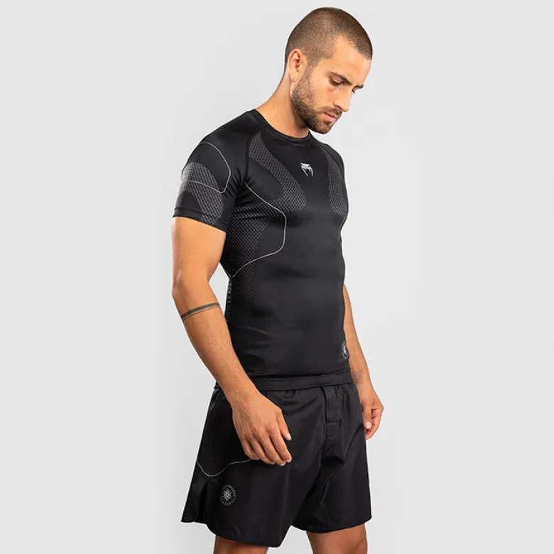 Venum Nexus Rashguards Short Sleeves Black/Silver