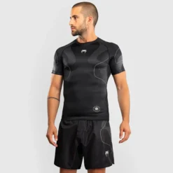 Venum Nexus Rashguards Short Sleeves Black/Silver