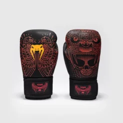 Venum Quetzal Fury Boxing Gloves Black/Fury Red/Tangerine, 10oz