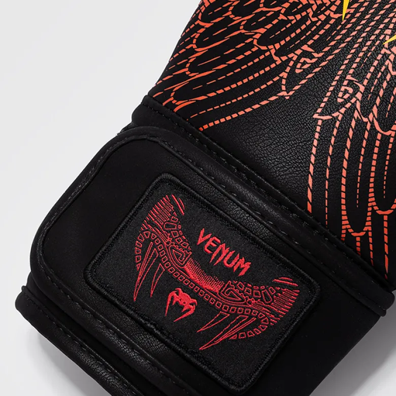 Venum Quetzal Fury Boxing Gloves Black/Fury Red/Tangerine, 10oz