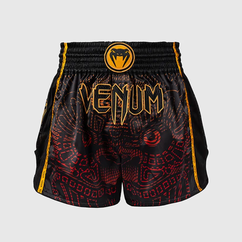 Venum Quetzal Fury Muay Thai Shorts Black/Fury Red/Tangerine