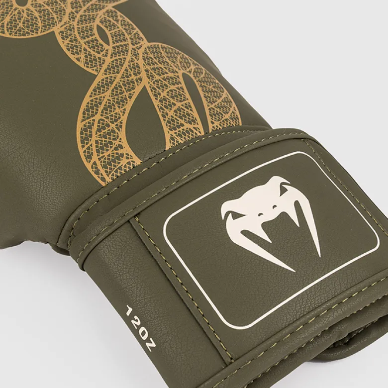 Venum Serpenti Boxing Gloves Kaki/Bronze/Ivory, 10oz
