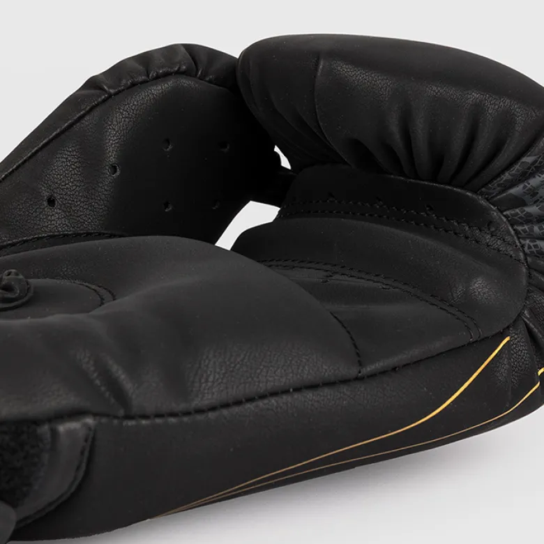 Venum Serpenti Boxing Gloves Black/Silver/Gold, 10oz