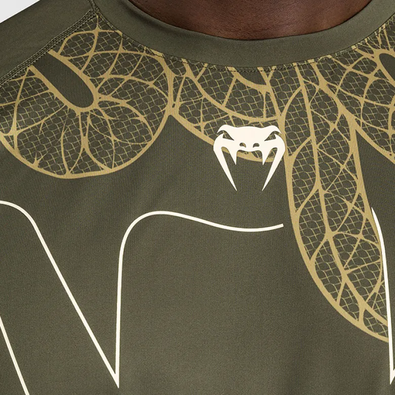 Venum Serpenti Dry Tech T-shirt Kaki/Bronze/Ivory