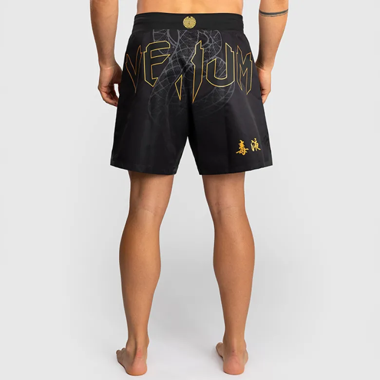Venum Serpenti Fightshorts Black/Silver/Gold