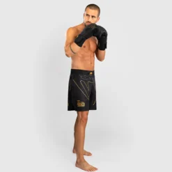 Venum Serpenti Fightshorts Black/Silver/Gold