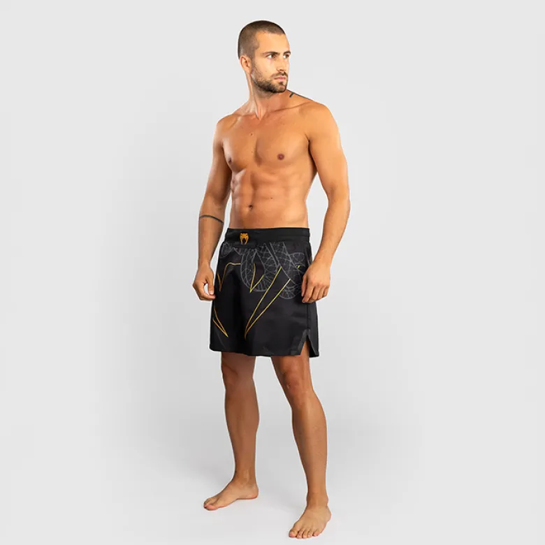 Venum Serpenti Fightshorts Black/Silver/Gold