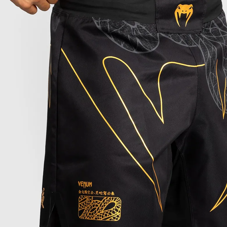 Venum Serpenti Fightshorts Black/Silver/Gold