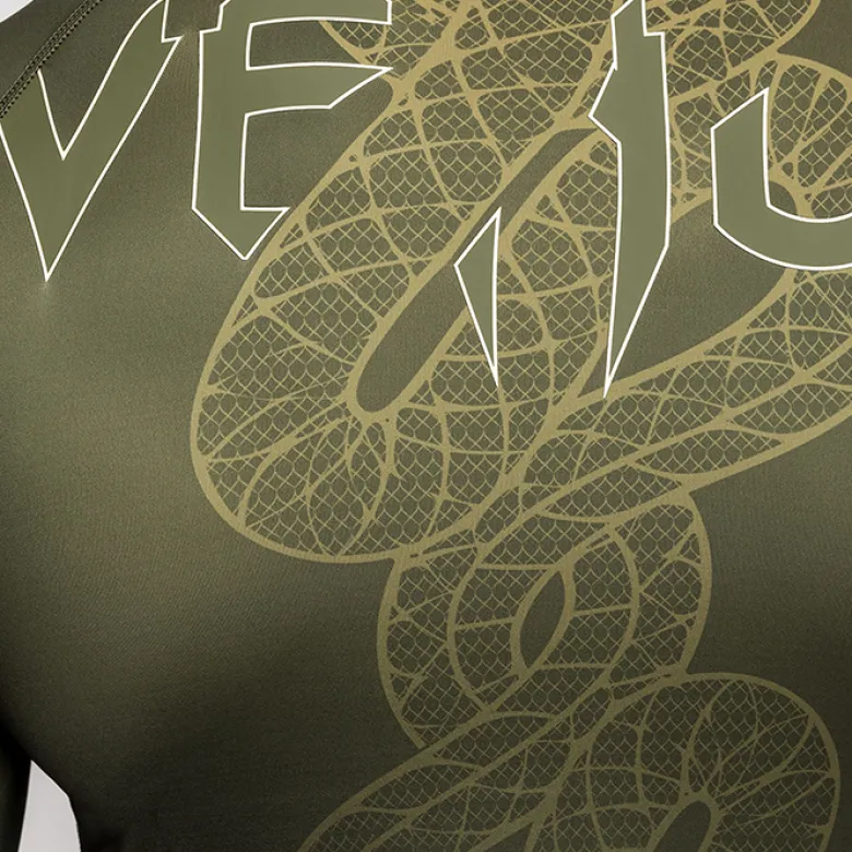 Venum Serpenti Rashguards Long Sleeves Kaki/Bronze/Ivory