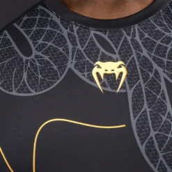 Venum Serpenti Rashguards Long Sleeves Black/Silver/Gold