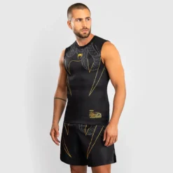 Venum Serpenti Rashguards Sleeveless Black/Silver/Gold