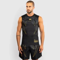 Venum Serpenti Rashguards Sleeveless Black/Silver/Gold