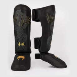 Venum Serpenti Shinguards Black/Silver/Gold