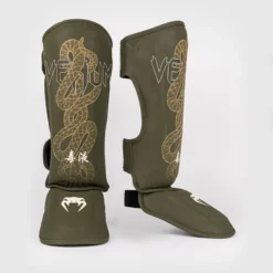 Venum Serpenti Shinguards Kaki/Bronze/Ivory