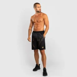 Venum Serpenti Training Shorts Black/Silver/Gold