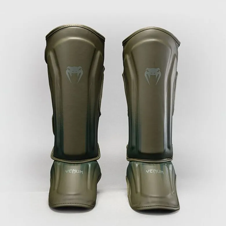 Venum Stealth Shinguards Khaki/Dark Green