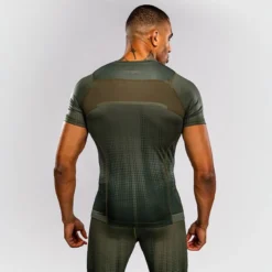 Venum Stealth Short Sleeves Rashguards Khaki/Dark Green