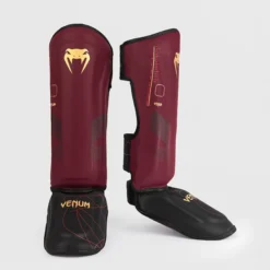 Venum Tactical XT Shinguards Black/Burgundy/Gold
