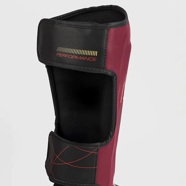 Venum Tactical XT Shinguards Black/Burgundy/Gold