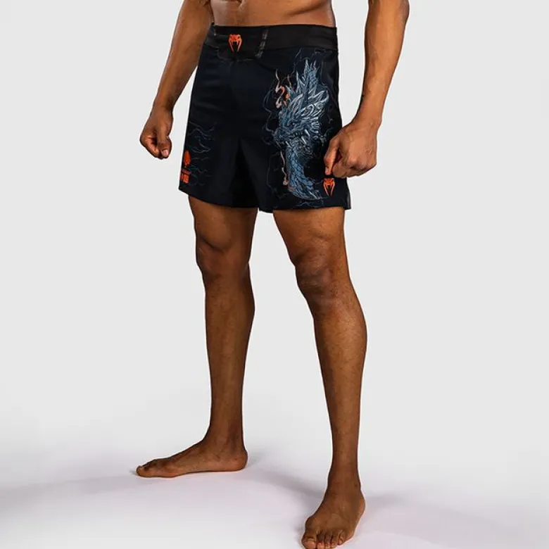 Venum Thunder Dragon Fightshorts Black/Grey/Copper