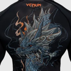 Venum Thunder Dragon Long Sleeve Rashguard Black/Grey/Copper