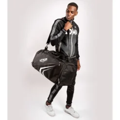 Venum Trainer Lite Evo Sports Bag, Black/White