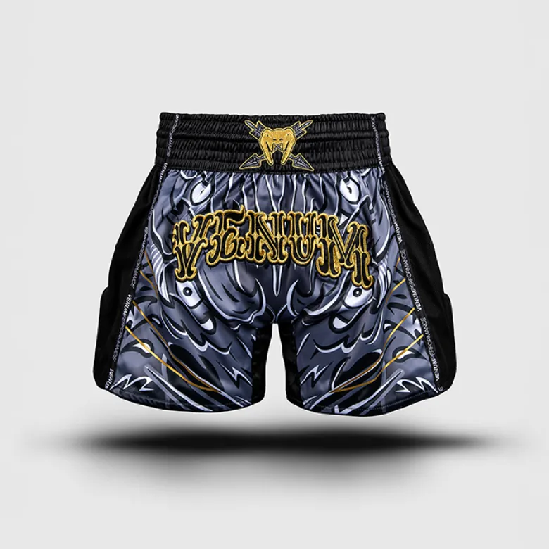 Venum Wolf Atak Muay Thai Shorts Black/Grey