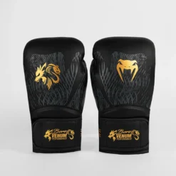 Venum X CHIMAEV Wild Borz Boxing Gloves Black/Gold, 10oz