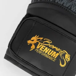 Venum X CHIMAEV Wild Borz Boxing Gloves Black/Gold, 10oz