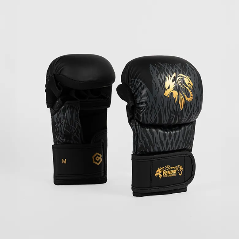 Venum X CHIMAEV Wild Borz Sparring Gloves Black/Gold, S