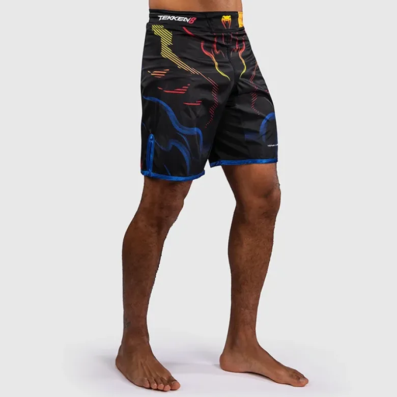 Venum x TEKKEN 8 Fight Shorts Yoshimitsu Black/Orange