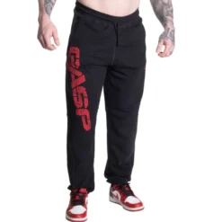 Vintage Sweatpants, Black/Red