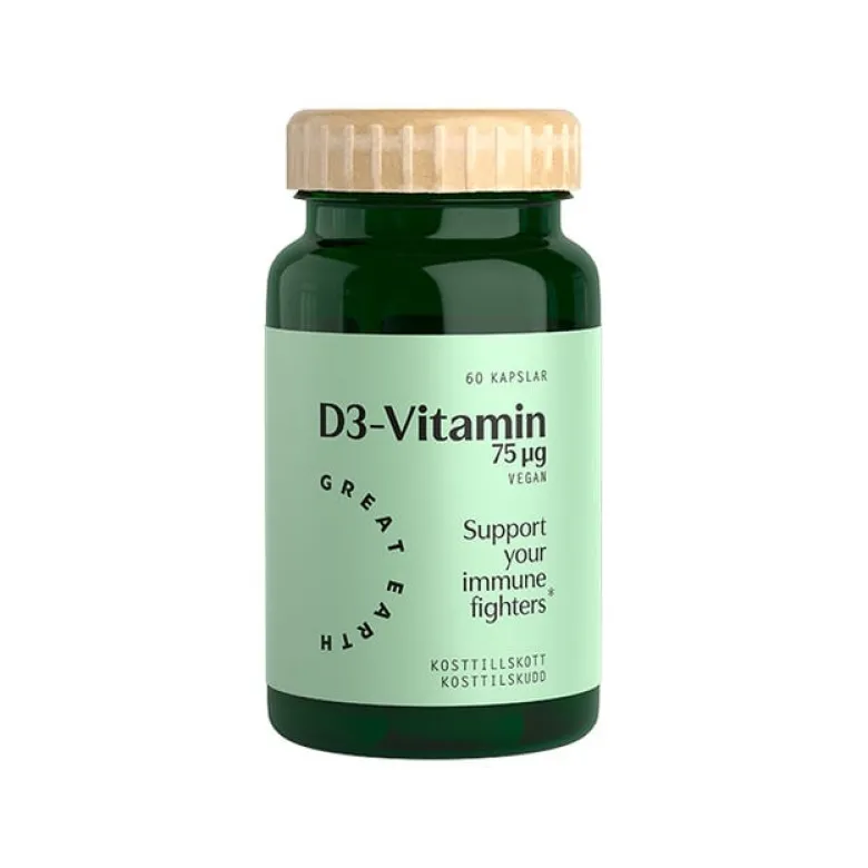 Vitamin D3 Vegan, 60 kapsler