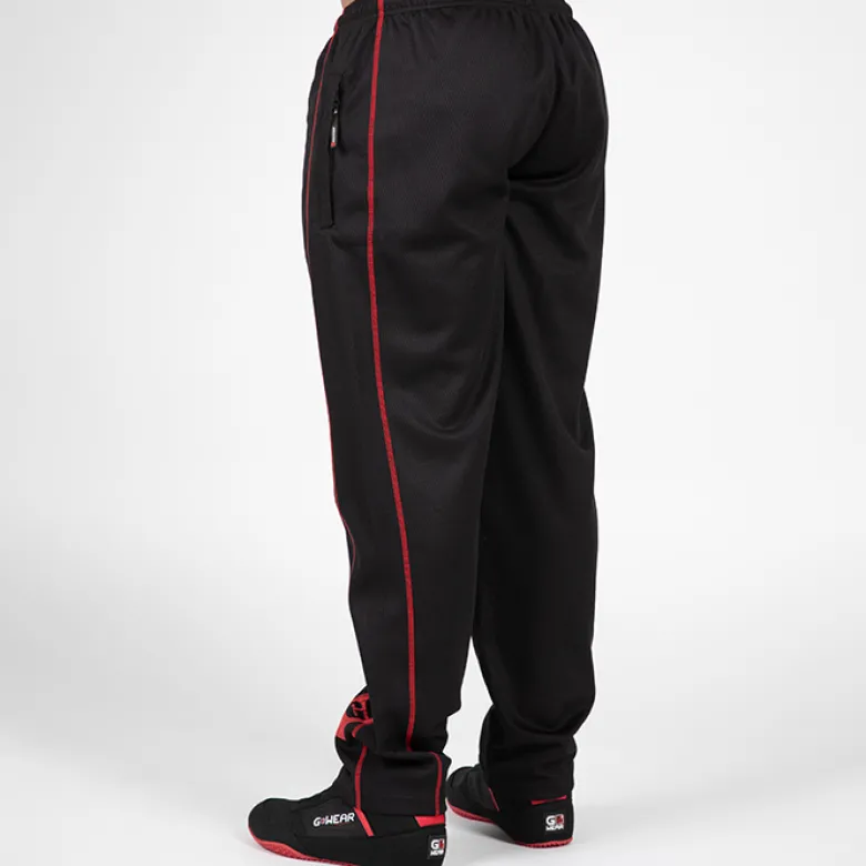 Wallace Mesh Pants, Black/Red