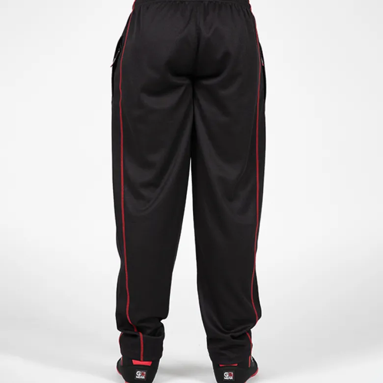 Wallace Mesh Pants, Black/Red