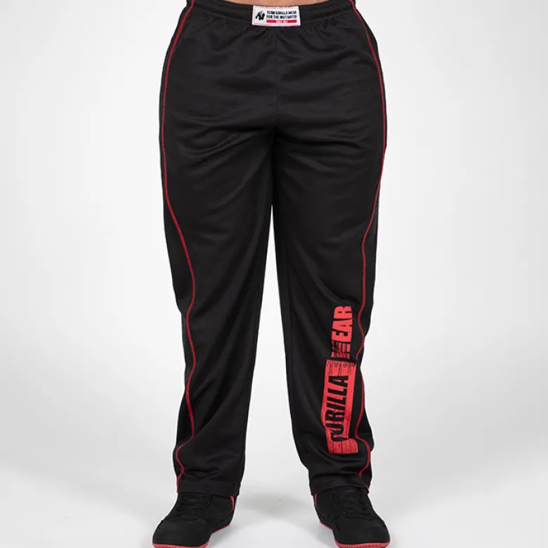 Wallace Mesh Pants, Black/Red