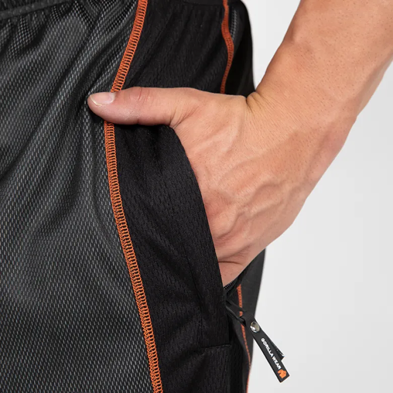 Wallace Mesh Pants, Grey/Orange