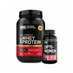 100 % Whey Gold Standard Myseprotein 700 g + Opti-Women, 60 kapsler