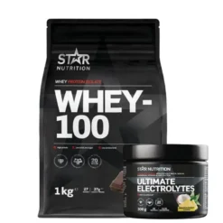 Whey-100 Myseprotein 1 kg + Ultimate Electrolytes 300 g