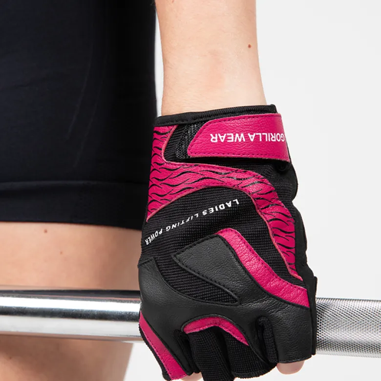 Women's Fitness Gloves 2.0, Black/Pink