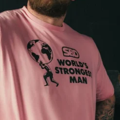 World Strongest Man 2026 T-Shirt Heats Men's Peony