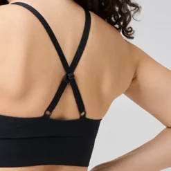 Wrap Sports Bra, Black