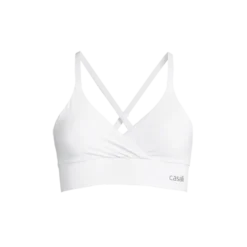Wrap Sports Bra, White