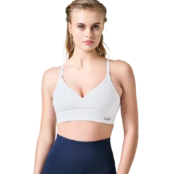 Wrap Sports Bra, White