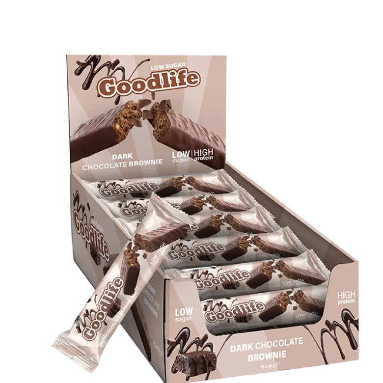 15 x Goodlife Low Sugar, 50 g, Dark Chocolate Brownie