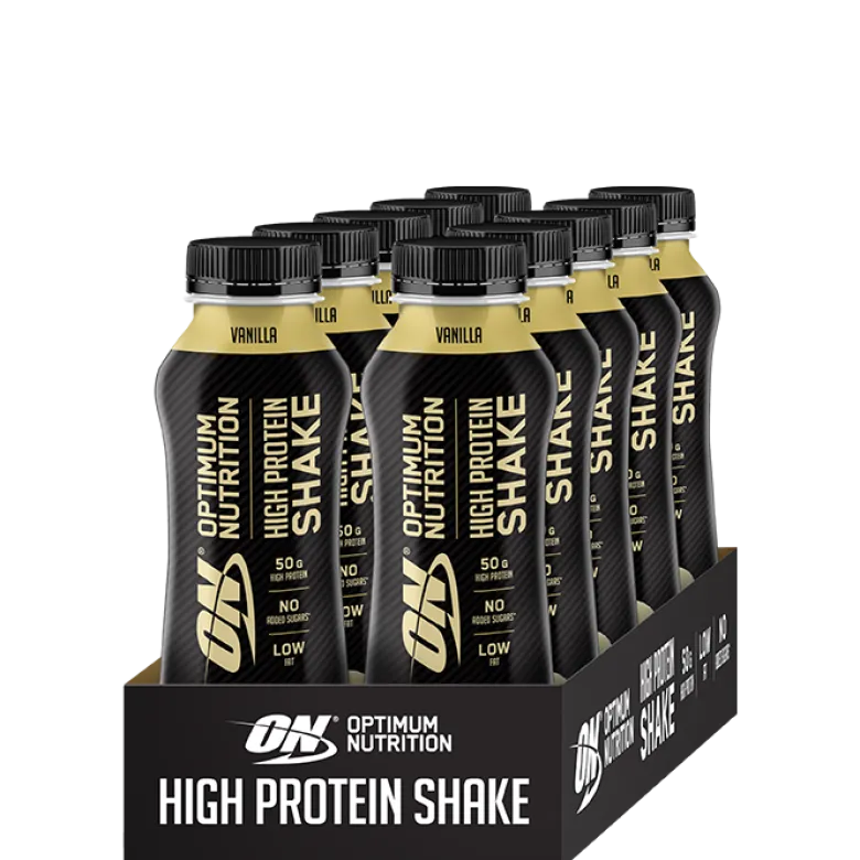 12 x Optimum High Protein Shake, 500 ml, Vanilla