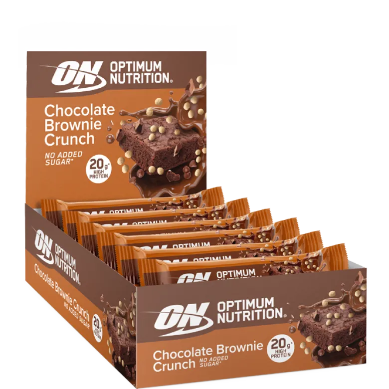 10 x Optimum Protein Bar, 65 g, Chocolate Brownie Crunch